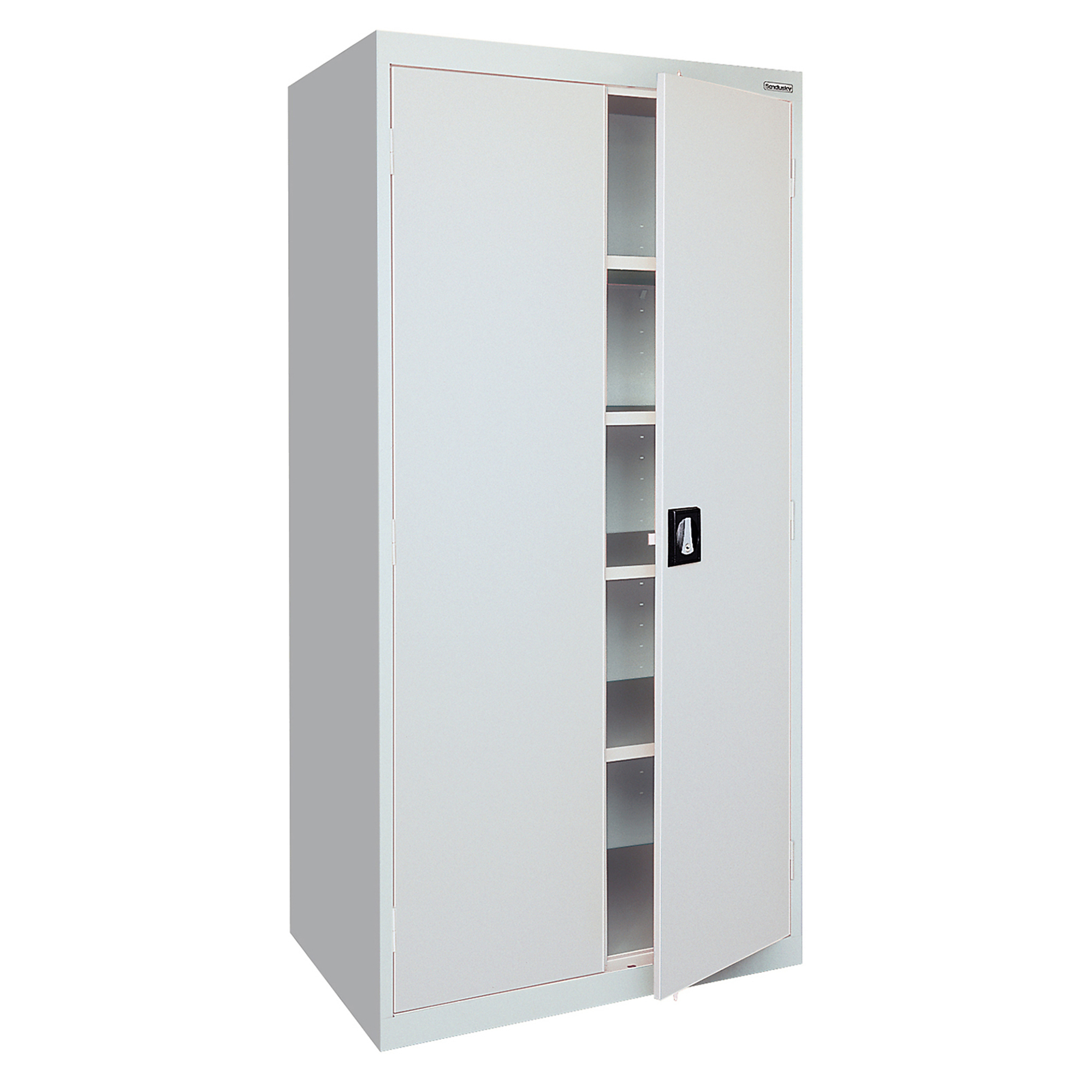 Sandusky Lee Elite Series Welded Cabinet - 36in. x 24in. x 72in., Heavy-Duty Steel, Dove Gray, Lockable, Model# EA4R362472-05